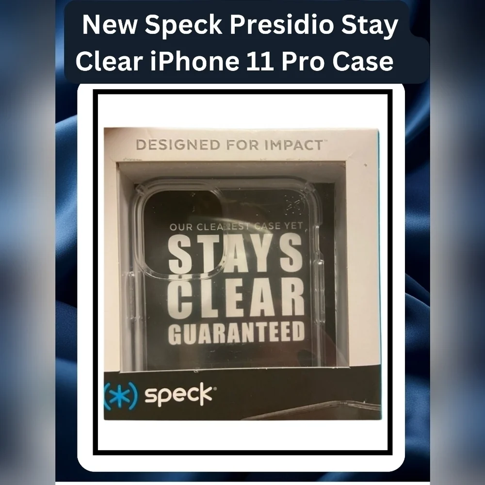Speck Presidio Stay Clear iPhone 11 Pro Case – Drop Tested & Antimicrobial